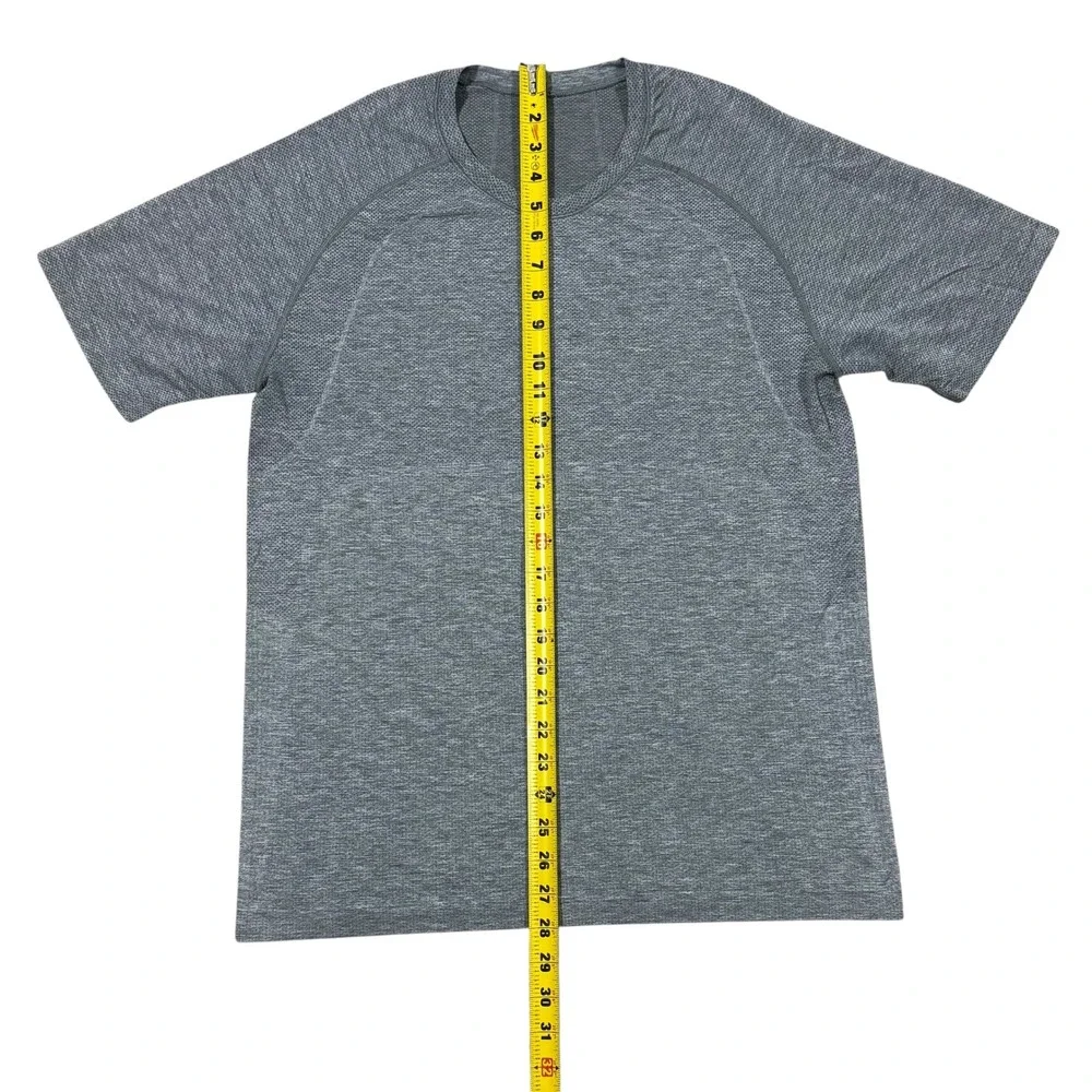Lululemon Metal Vent Tech‎ 2.0 Shirt Men's Large Gray Live In Practice Gym Run - Picture 7 of 8